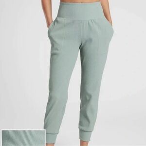 Athleta Women's Ribbed Green Joggers